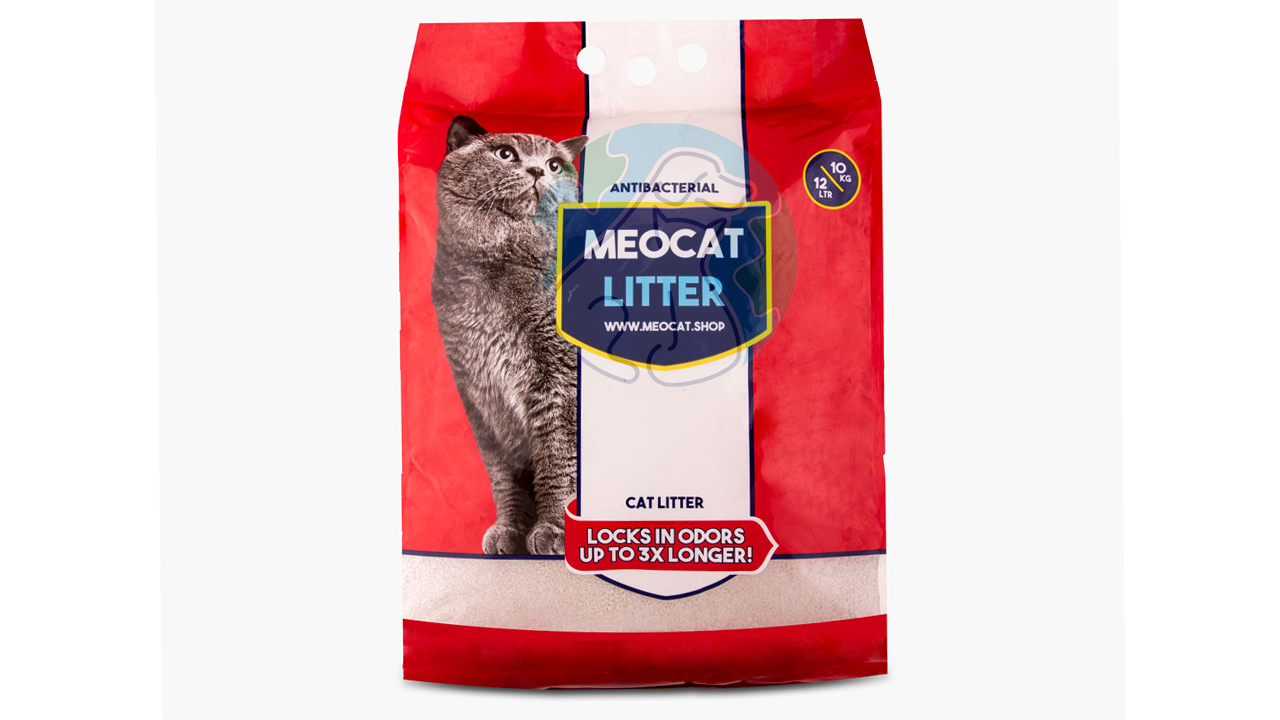 خاک گربه سوپرکلامپ عطری 12لیتری Meow cat
